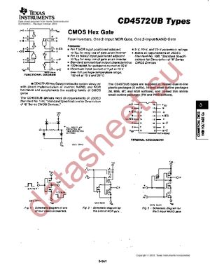 CD4572UBM96E4 datasheet  